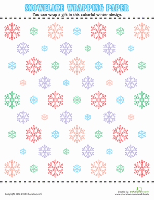 雪花包装纸