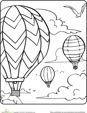 空中热气球彩页