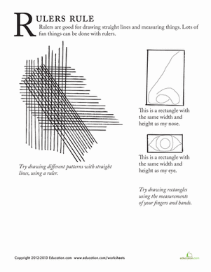 用尺子画画