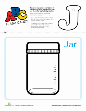ABC抽认卡：J