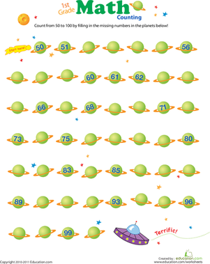 计数数字50-100