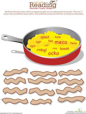 单词争夺:现在时动词