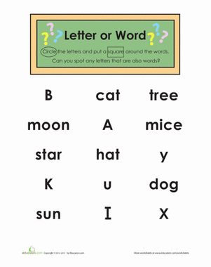 字母或单词