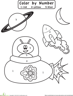 数字颜色：外层空间