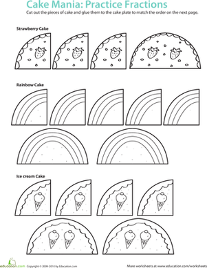 分数数学:蛋糕热！