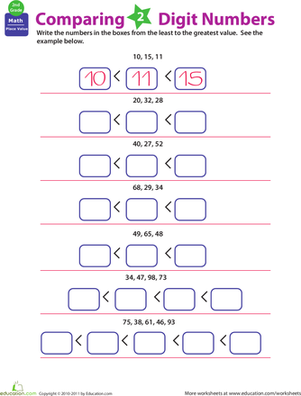 比较数字:大于或小于#1