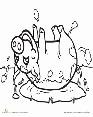 将颜料涂在泥浆上