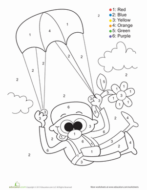 滑稽小丑的数字颜色
