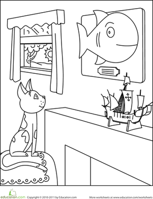 给红猫上色